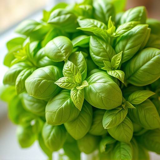 Un mazzetto di basilico fresco