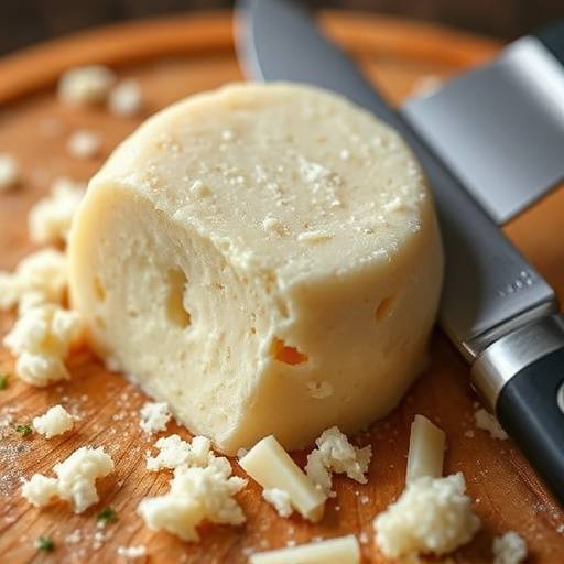 Una forma di parmigiano reggiano con un coltello