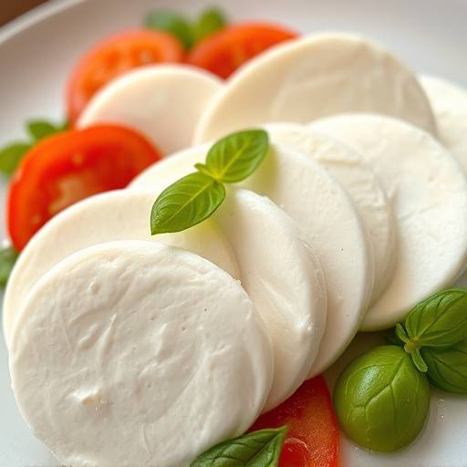 Una mozzarella di bufala tagliata a fette